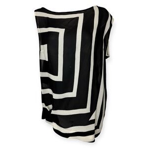 Dries Van Noten Abstract Printed Silk Top